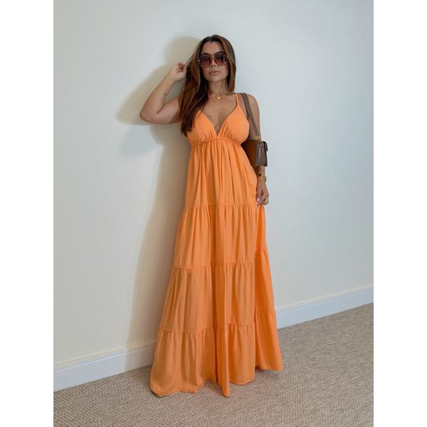 Vestido Alcinha Marrocos Laranja
