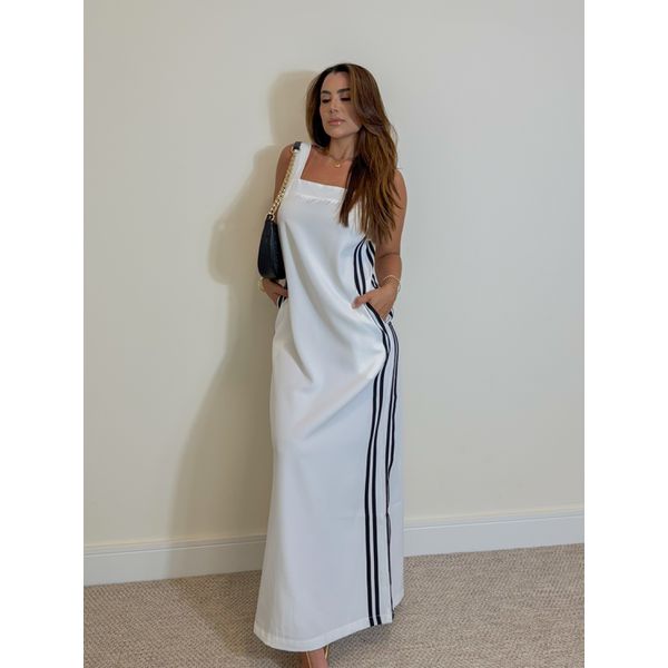 Vestido Midi Alça Elen Branco