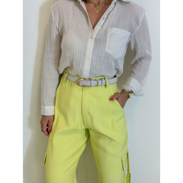 Cinto Couro Basic Off