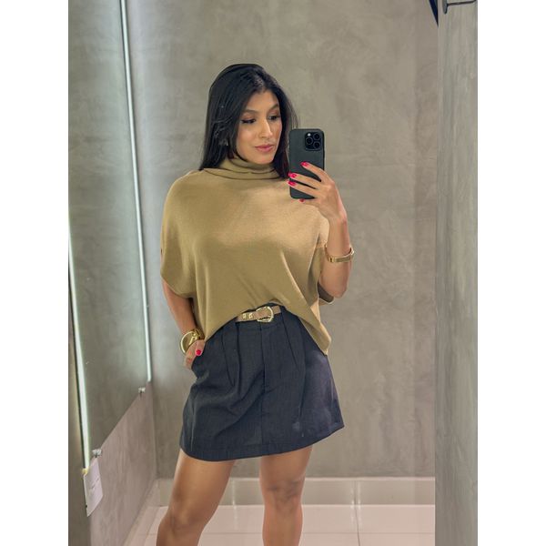 Blusa Gola Alta Basic Capuccino
