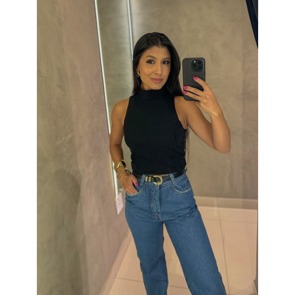 Blusa Gola Alta Lisboa Preta