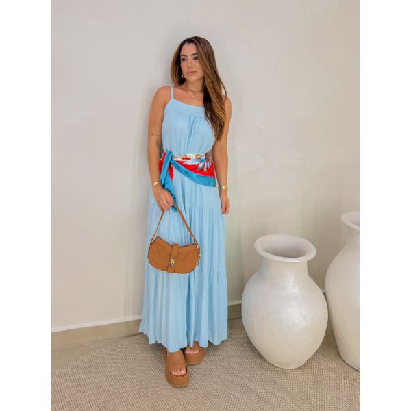 Vestido Longo Bali Azul 
