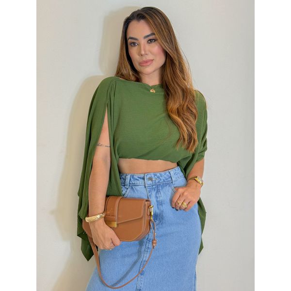 Blusa Capa Nicole Militar