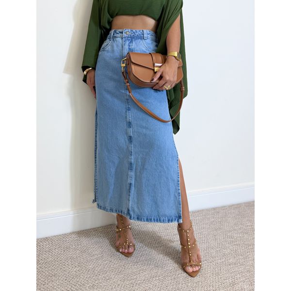 Saia Midi Jeans 