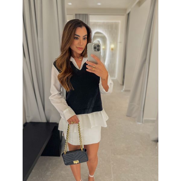 Suéter Camisa Preto
