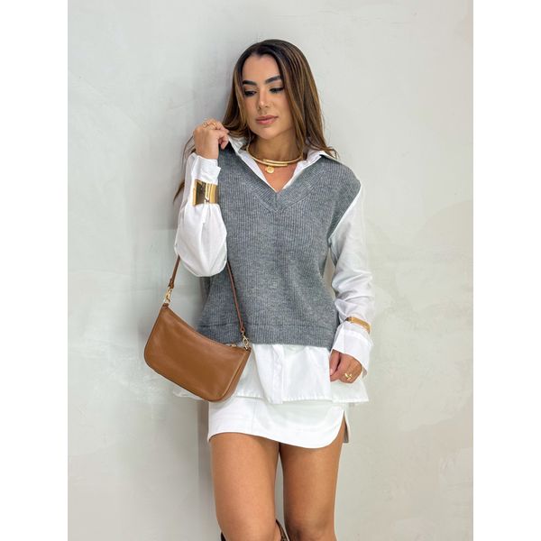 Suéter Camisa Cinza