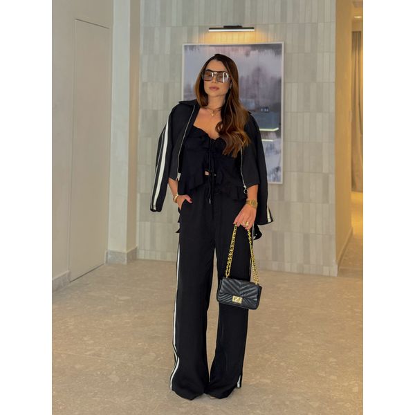 Calça Listra Isabella Preto
