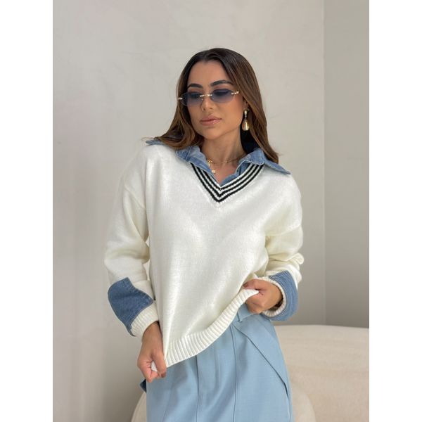 Suéter Tricot Célia Off