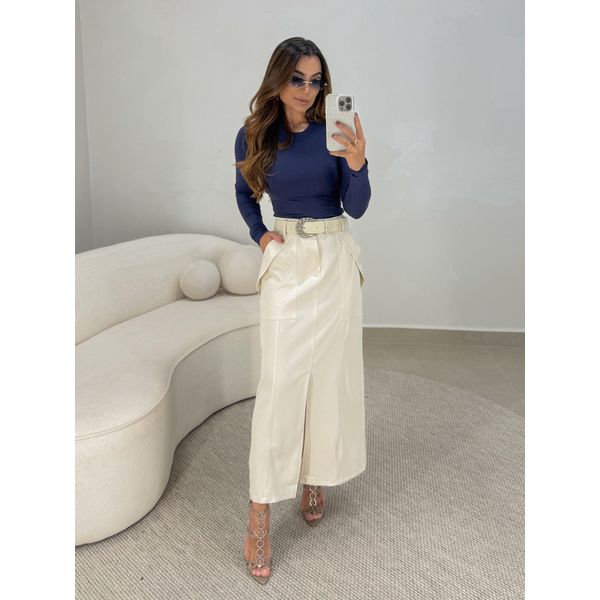 Saia Midi Francine Areia