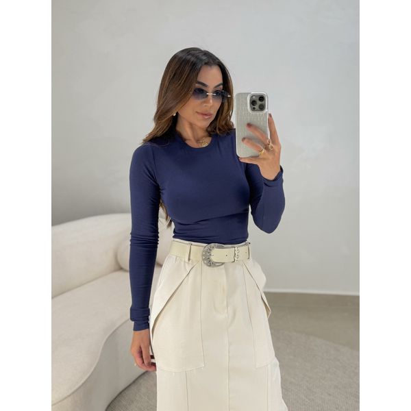 Blusa Manga Longa Madalena Marinho