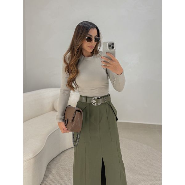 Blusa Manga Longa Madalena Argila