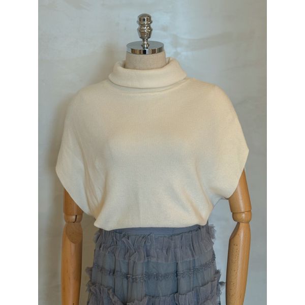 Blusa Gola Alta Basic Areia