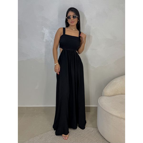 Vestido Liso Havaí Preto