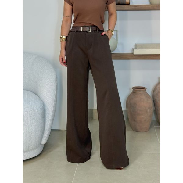 Calça Reta Elis Café 