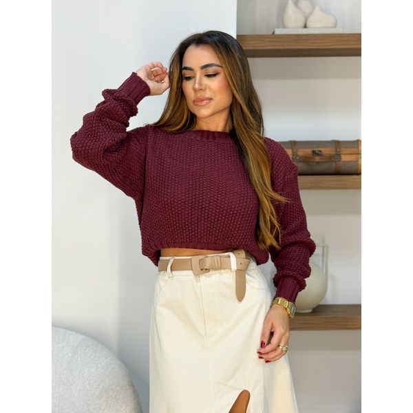 Blusa Tricot Espanha Cereja