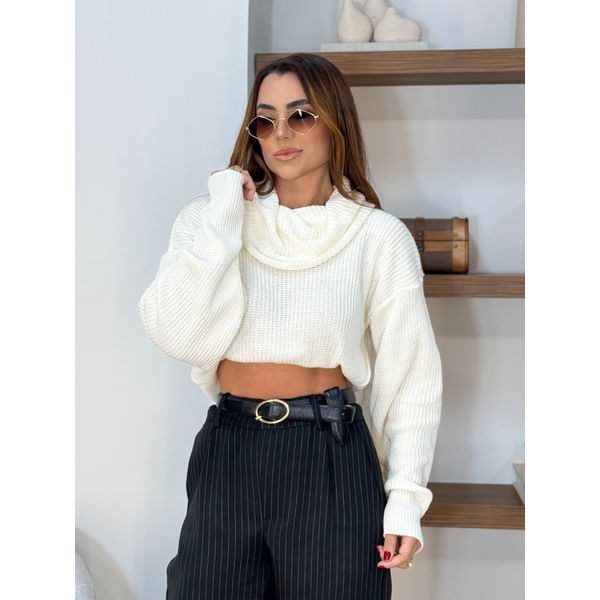 Blusa Tricot Gola Barcelona Off