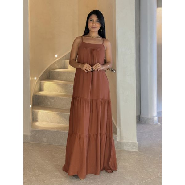 Vestido Longo Bali Café 