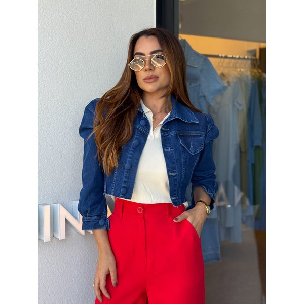Jaqueta Jeans Livia Escura