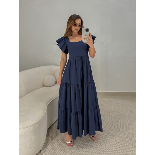 Vestido Tricoline Lucy Marinho