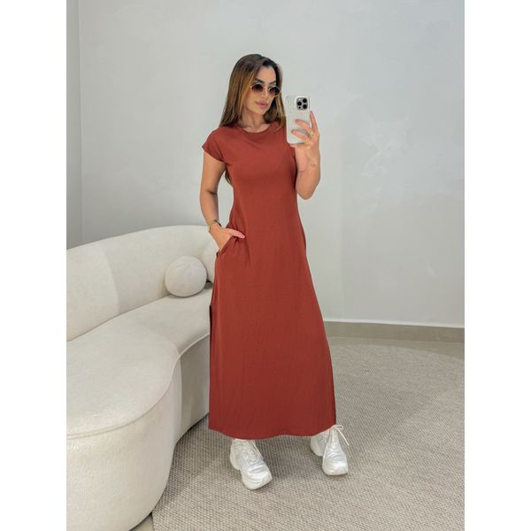 Vestido Muriel Telha