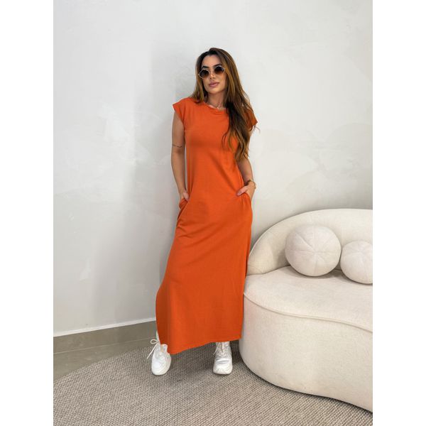 Vestido Muriel Laranja