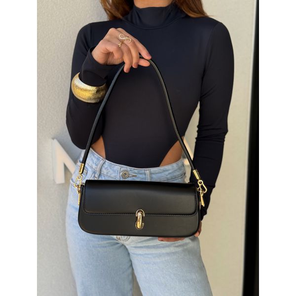 Bolsa Baguete Camile Preta