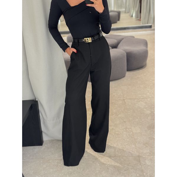 Calça Pantalona Beatriz Preta