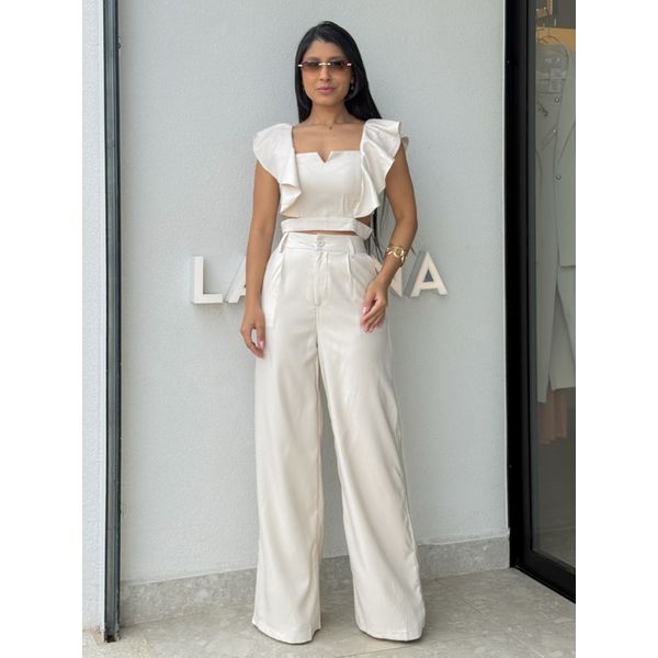 Conjunto Calça Isadora Areia