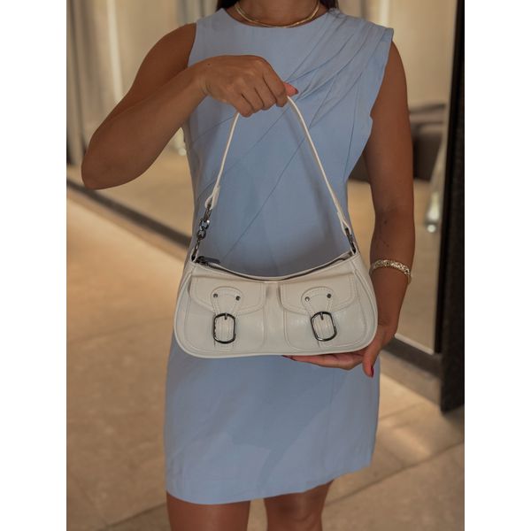Bolsa Baguete Branca