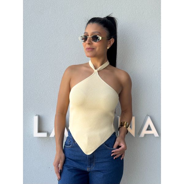 Blusa Frente Única Berenice Manteiga 