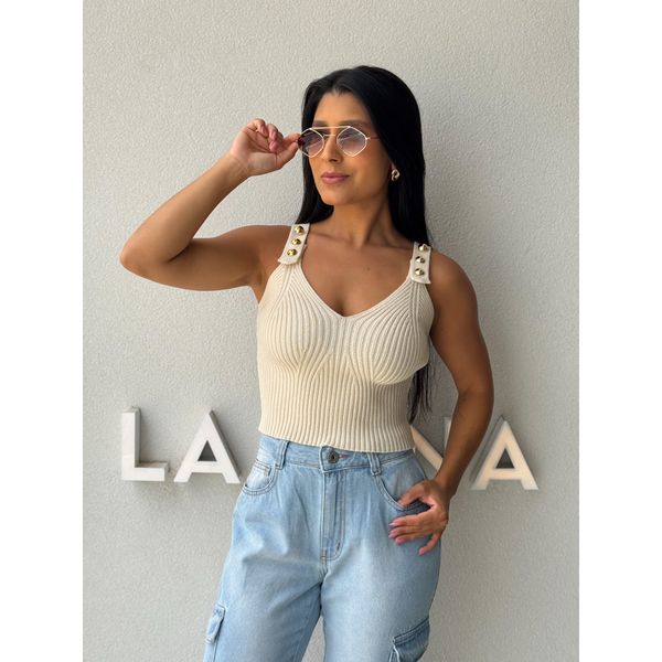 Blusa Tricot Daniela Areia