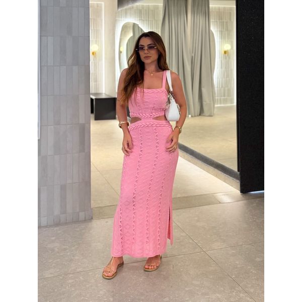 Vestido Tricot Juliana Rosa