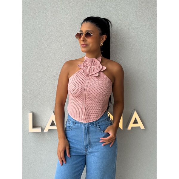 Blusa Tricot Sil Rosa