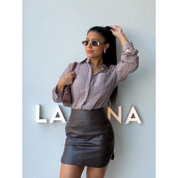 Camisa Viscolinho Aline Avelã