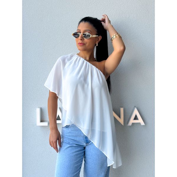 Blusa Ombro Só Kate Branca