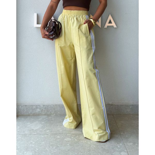 Calça Listra Soraia Manteiga