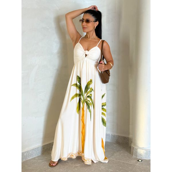 Vestido Estampado Floripa Off