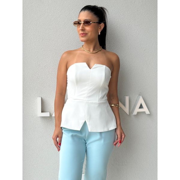 Blusa Alfaiataria Camille Branca