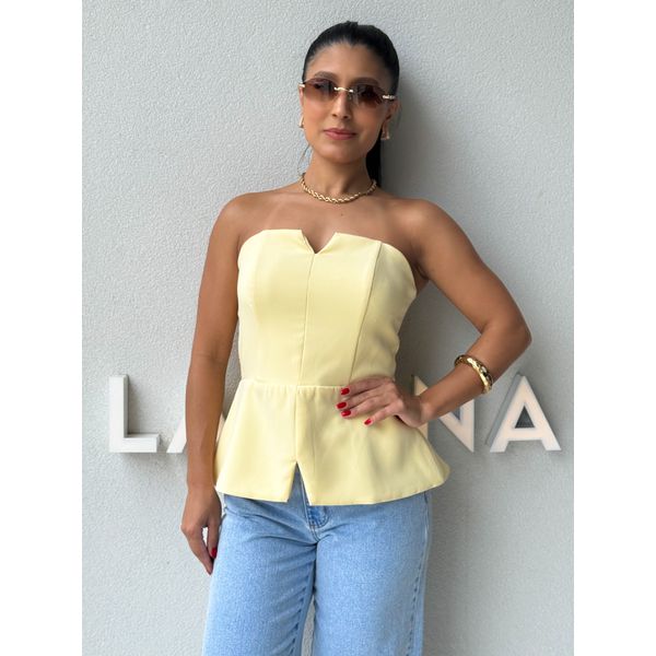 Blusa Alfaiataria Camille Amarela