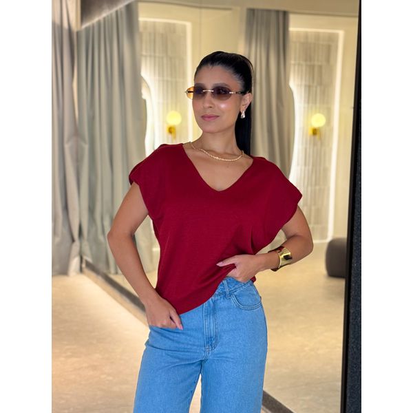 Blusa Decote Eliane Vermelha