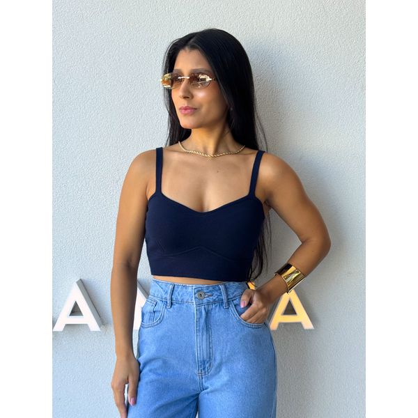 Cropped Tricot Alça Kenia Marinho