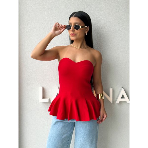 Blusa Tricot Elisa Vermelha