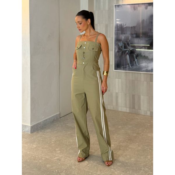 Macacão Listra Marina Verde