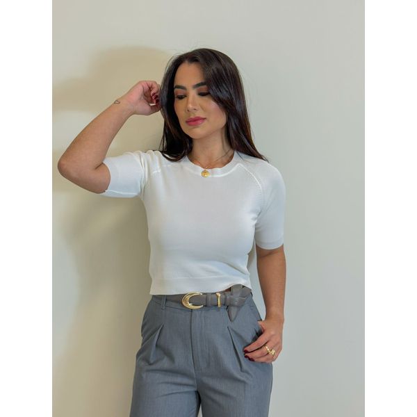 Blusa Manguinha Light Branca