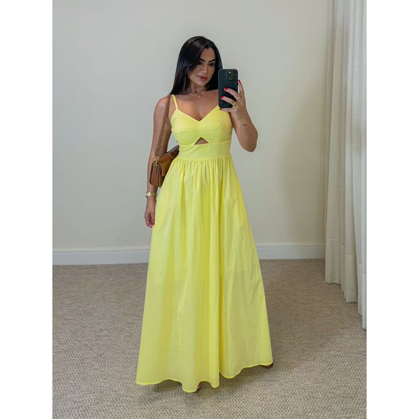 Vestido Midi Cancún Amarelo