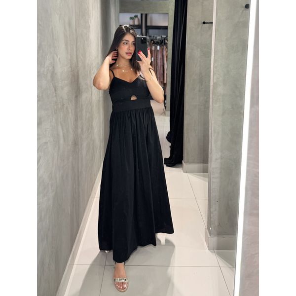 Vestido Midi Cancún Preto