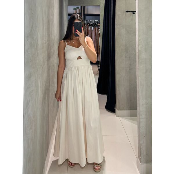 Vestido Midi Cancún Areia