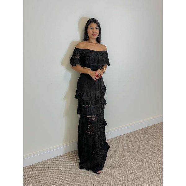 Vestido Tricot Nay Preto