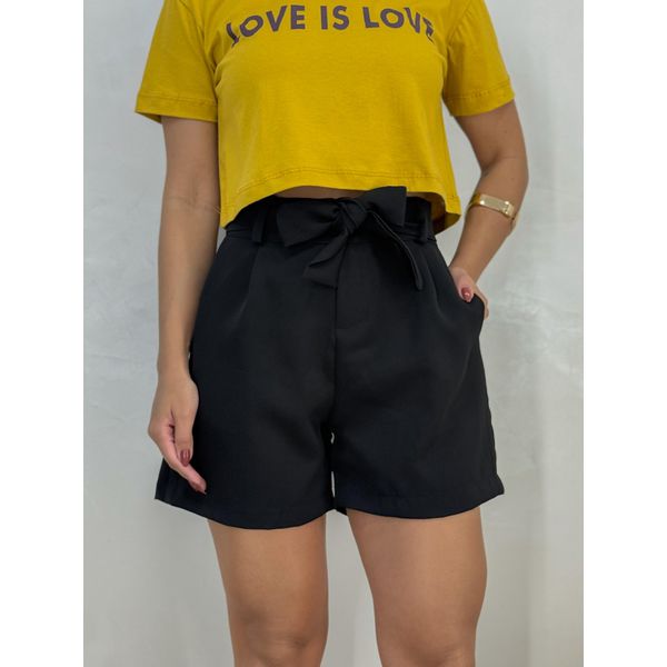 Short Alfaiataria Chloe Preto