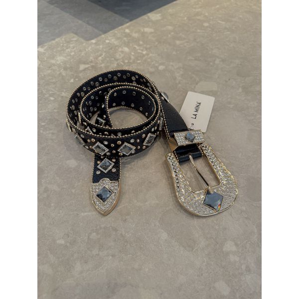 Cinto Country Pedraria Preto